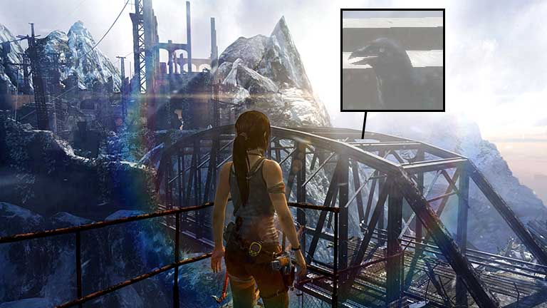 Tomb Raider 2013 14K Screen shot Bridge Overlook