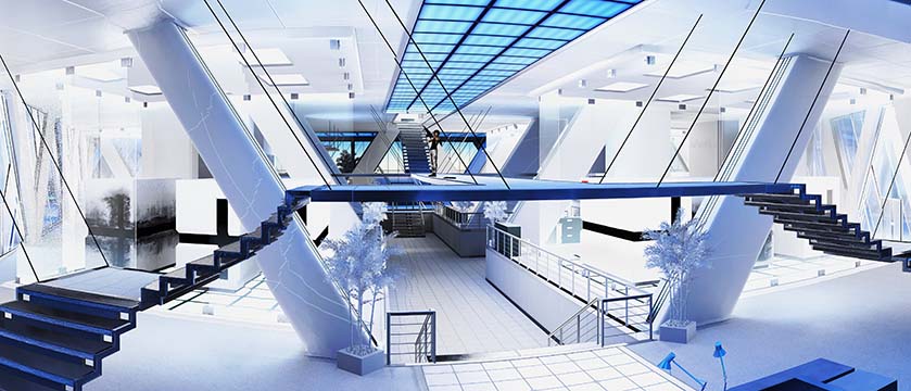 Mirrors Edge walkthrough as full movie and panorama (s) in (mostly) 15000+  pixels.